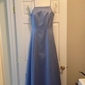 Long periwinkle gown